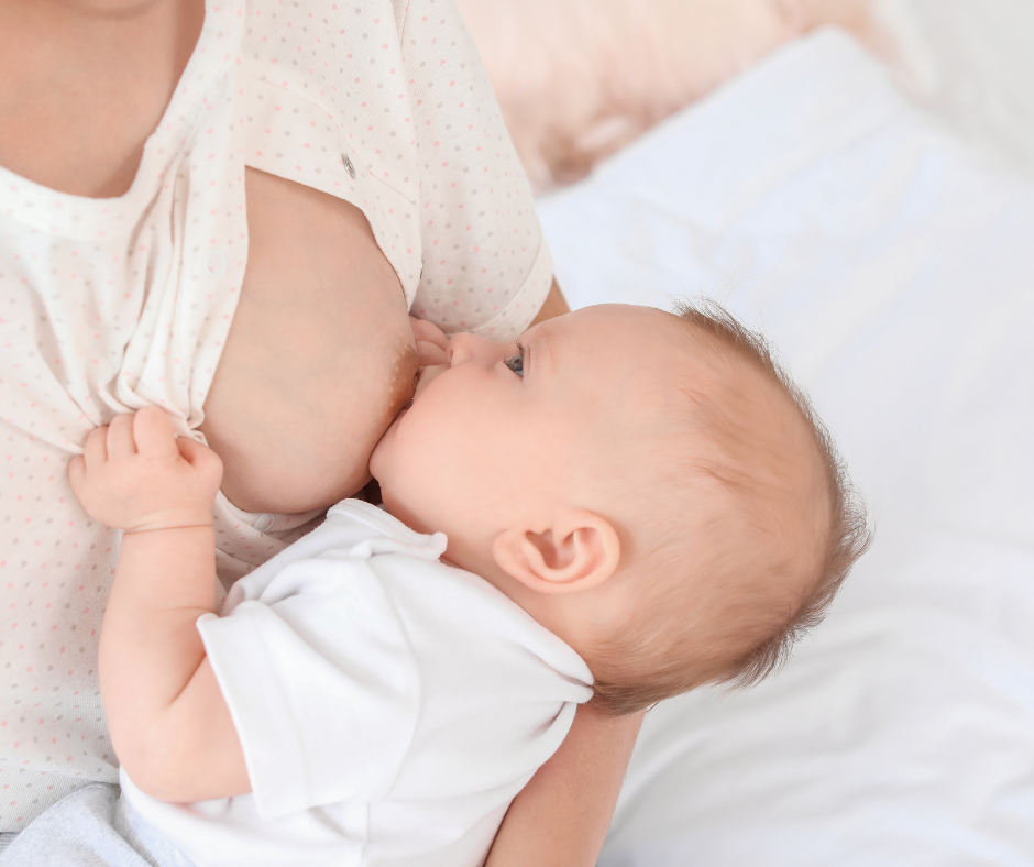 baby breastfeeding with a shallow latch - Arlie Hastings Lactation Consultant. Breastfeeding support home visits in Gold Coast, Tamborine, Logan and Redlands. Telehealth video chat consultations.